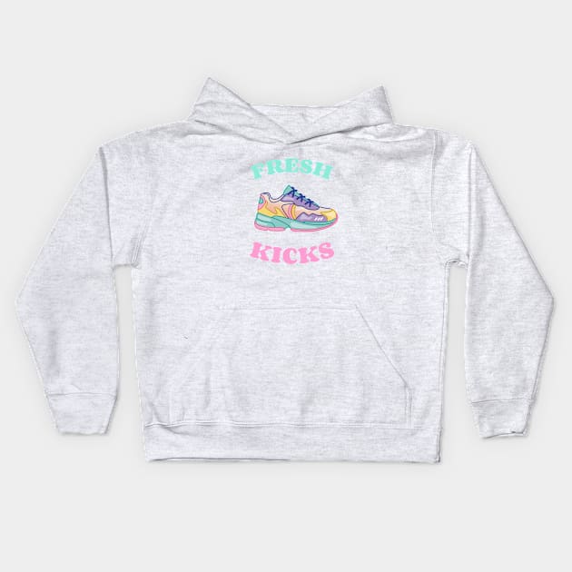 Fresh Kicks Kids Hoodie by rianfee